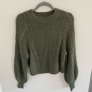 American Eagle army green sweater